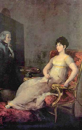 Francisco de Goya Portrait of Maria Tomasa Palafox y Portocarrero, Duchess of Medina-Sidonia and Marchioness of Villafranca china oil painting image